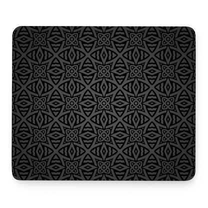 Black Celtic Symbol Pattern Print Mouse Pad