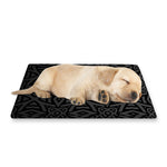 Black Celtic Symbol Pattern Print Pet Cooling Mat Cover