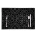 Black Celtic Symbol Pattern Print Placemat