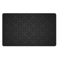 Black Celtic Symbol Pattern Print Polyester Doormat