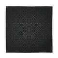 Black Celtic Symbol Pattern Print Silk Bandana