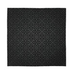 Black Celtic Symbol Pattern Print Silk Bandana
