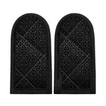 Black Celtic Symbol Pattern Print Skillet Handle Cover