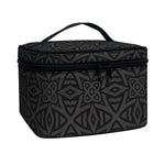 Black Celtic Symbol Pattern Print Travel Makeup Bag