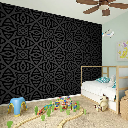 Black Celtic Symbol Pattern Print Wall Sticker
