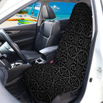Black Celtic Symbol Pattern Print Waterproof Car Seat Cover