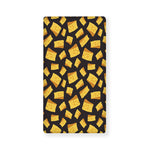 Black Cheese And Holes Pattern Print Baby Crib Sheet