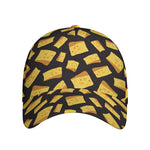 Black Cheese And Holes Pattern Print Baseball Cap