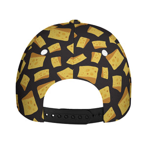 Black Cheese And Holes Pattern Print Baseball Cap