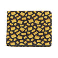 Black Cheese And Holes Pattern Print Bifold Wallet