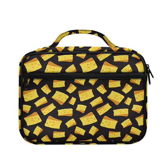 Black Cheese And Holes Pattern Print Briefcase Bible Bag