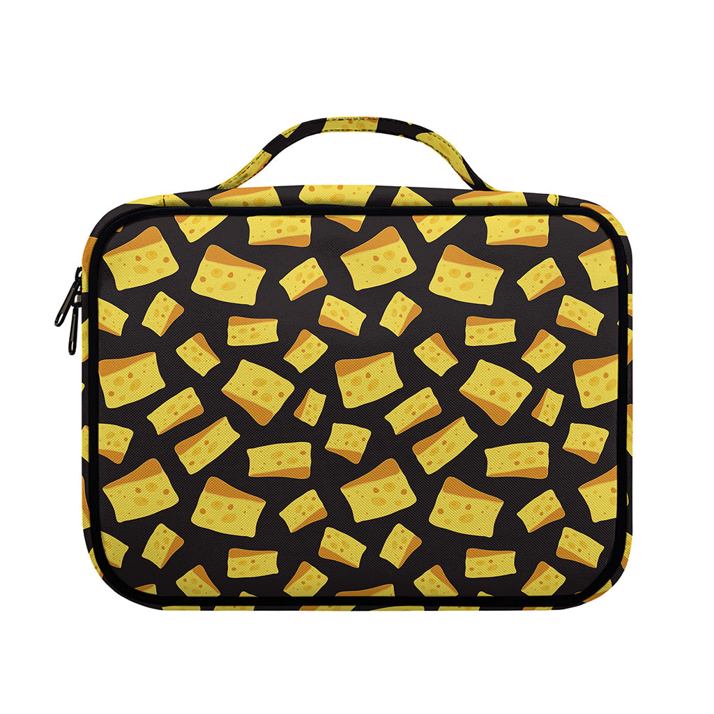 Black Cheese And Holes Pattern Print Briefcase Bible Bag