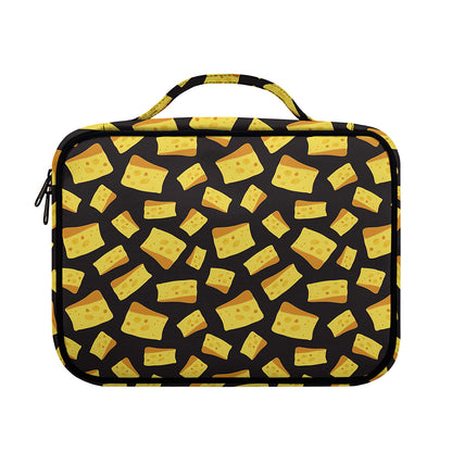 Black Cheese And Holes Pattern Print Briefcase Bible Bag