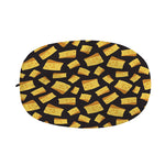 Black Cheese And Holes Pattern Print Car Side Mirror Covers