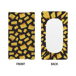 Black Cheese And Holes Pattern Print Changing Pad Cover