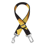 Black Cheese And Holes Pattern Print Dog Seat Belt