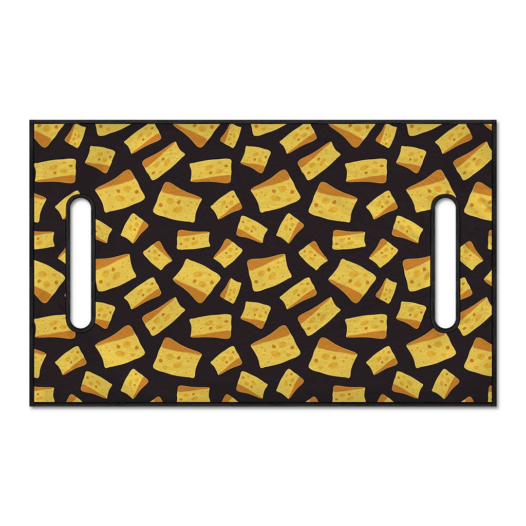 Black Cheese And Holes Pattern Print Golf Cart Seat Cover