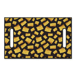 Black Cheese And Holes Pattern Print Golf Cart Seat Cover