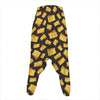 Black Cheese And Holes Pattern Print Hammer Pants