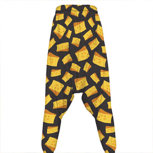 Black Cheese And Holes Pattern Print Hammer Pants