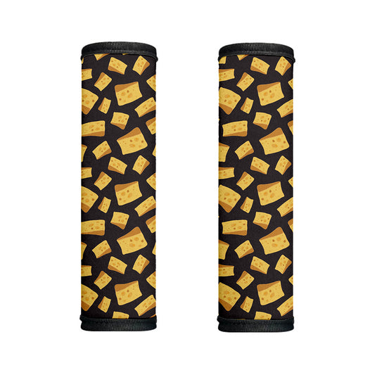 Black Cheese And Holes Pattern Print Handle Covers