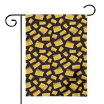 Black Cheese And Holes Pattern Print House Flag