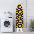 Black Cheese And Holes Pattern Print Ironing Board Cover