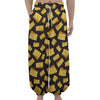 Black Cheese And Holes Pattern Print Lantern Pants