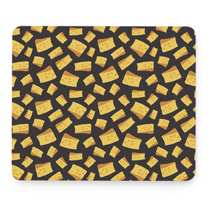 Black Cheese And Holes Pattern Print Mouse Pad