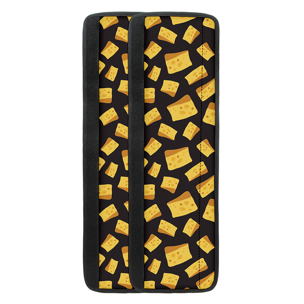 Black Cheese And Holes Pattern Print Refrigerator Handle Covers