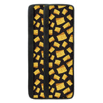 Black Cheese And Holes Pattern Print Refrigerator Handle Covers