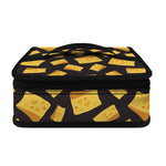 Black Cheese And Holes Pattern Print Small Lunch Bag