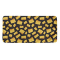Black Cheese And Holes Pattern Print Towel