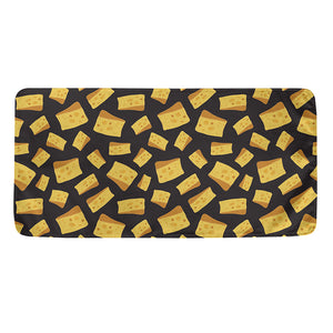 Black Cheese And Holes Pattern Print Towel