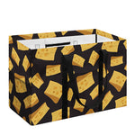 Black Cheese And Holes Pattern Print Utility Tote Bag