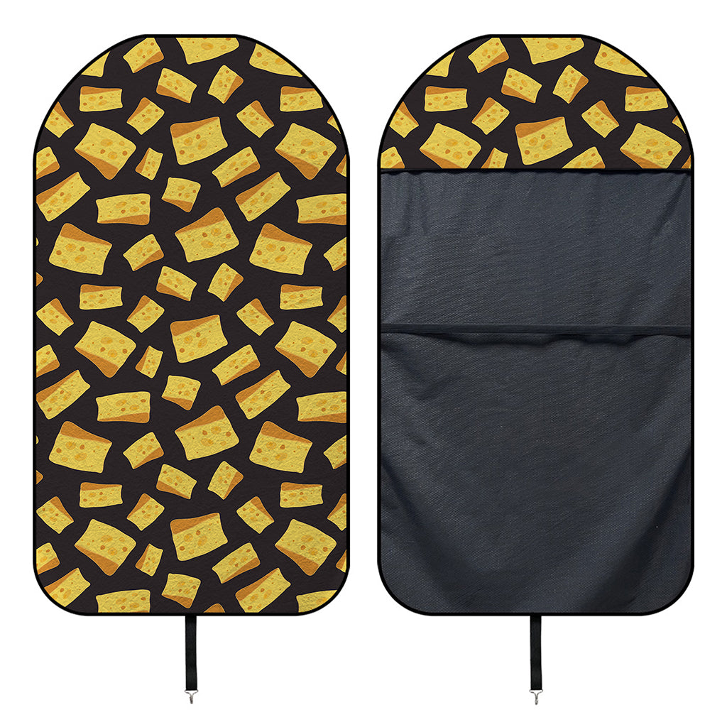 Black Cheese And Holes Pattern Print Waterproof Car Seat Cover