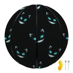 Black Cheshire Cat Pattern Print Basketball