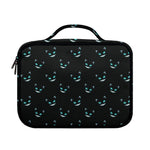 Black Cheshire Cat Pattern Print Briefcase Bible Bag