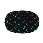 Black Cheshire Cat Pattern Print Car Side Mirror Covers