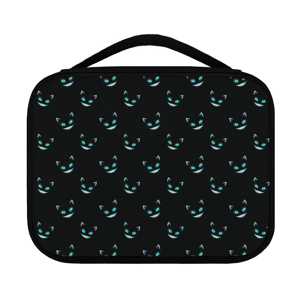 Black Cheshire Cat Pattern Print Classic Bible Case
