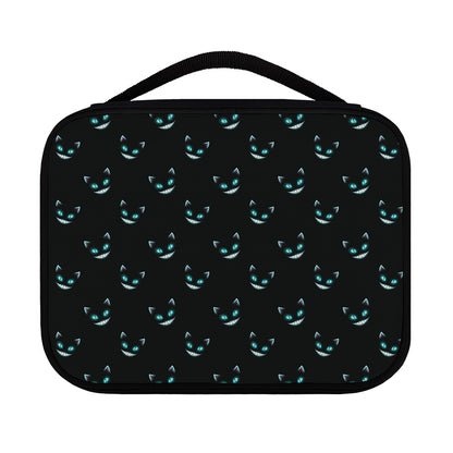 Black Cheshire Cat Pattern Print Classic Bible Case