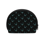Black Cheshire Cat Pattern Print Coin Purse