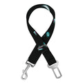 Black Cheshire Cat Pattern Print Dog Seat Belt
