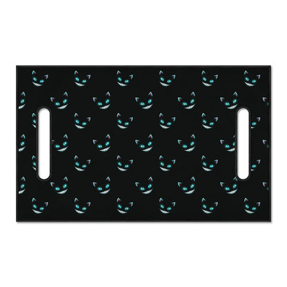 Black Cheshire Cat Pattern Print Golf Cart Seat Cover