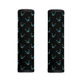 Black Cheshire Cat Pattern Print Handle Covers