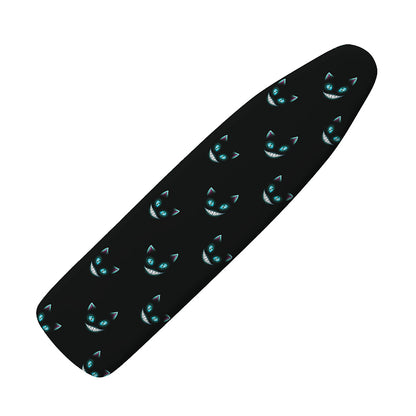 Black Cheshire Cat Pattern Print Ironing Board Cover