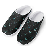 Black Cheshire Cat Pattern Print Mesh Casual Shoes