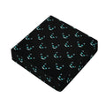 Black Cheshire Cat Pattern Print Outdoor Seat Cushion Cover