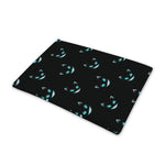 Black Cheshire Cat Pattern Print Pet Cooling Mat Cover