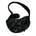 Black Cheshire Cat Pattern Print Pet Sling Carrier
